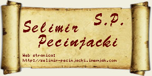Selimir Pecinjački vizit kartica